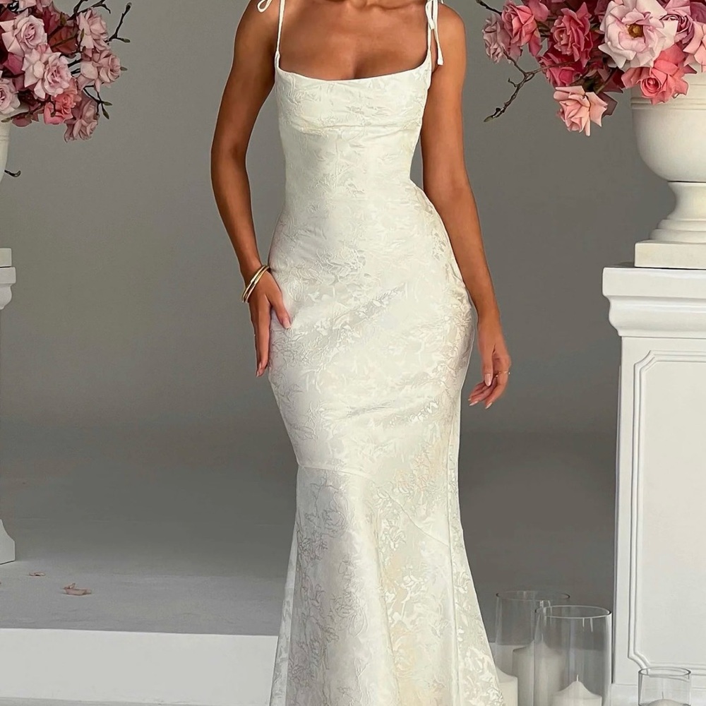 Babyboo Whitney Maxi Dress in Ivory